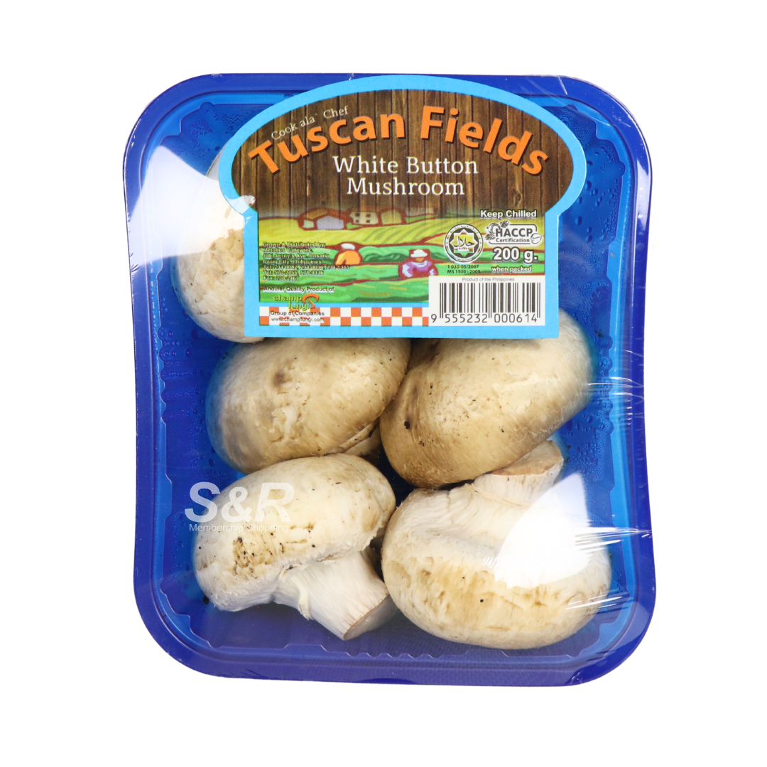 Tuscan Fields White Button Mushroom 200g